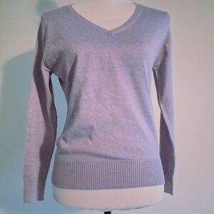 Purple V-neck Sweater